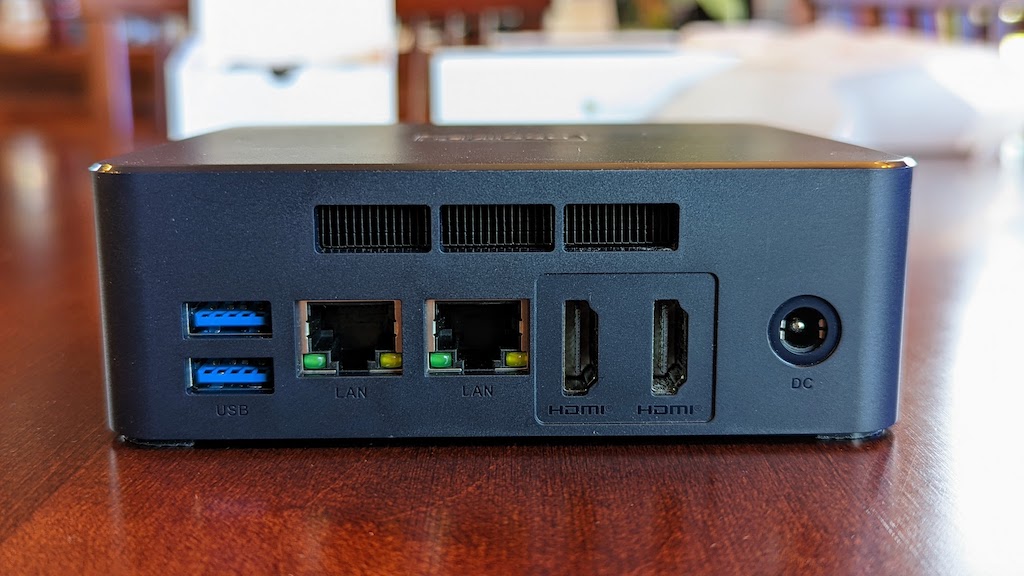 View of the rear of the Beelink U59 Pro