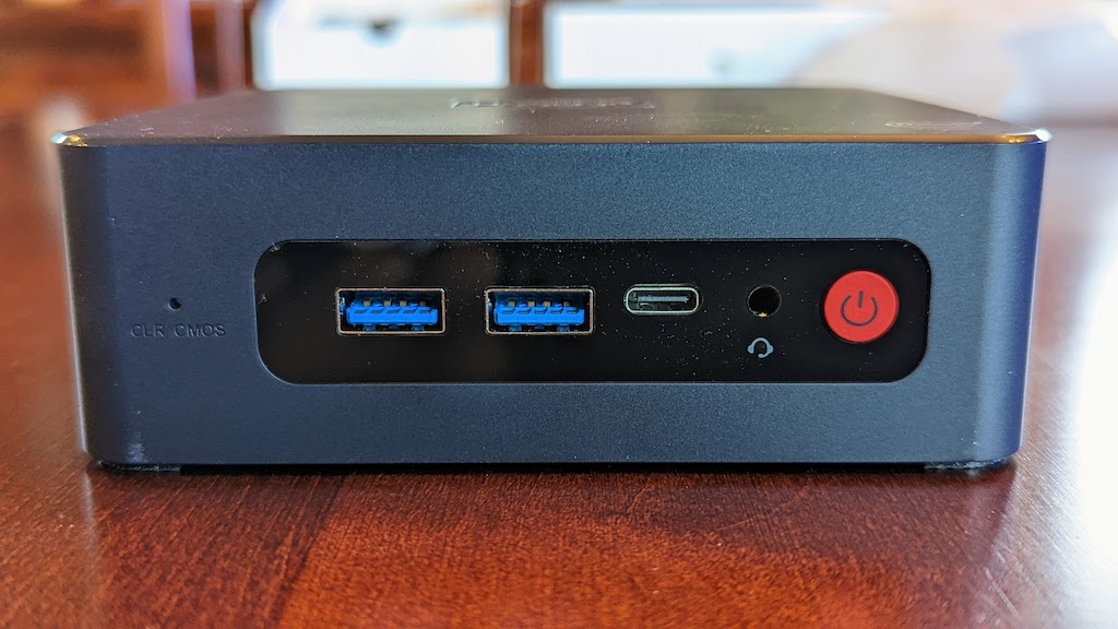 View of the front of the Beelink U59 Pro