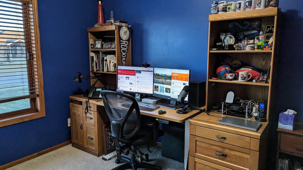 Standing Desk in a sitting position