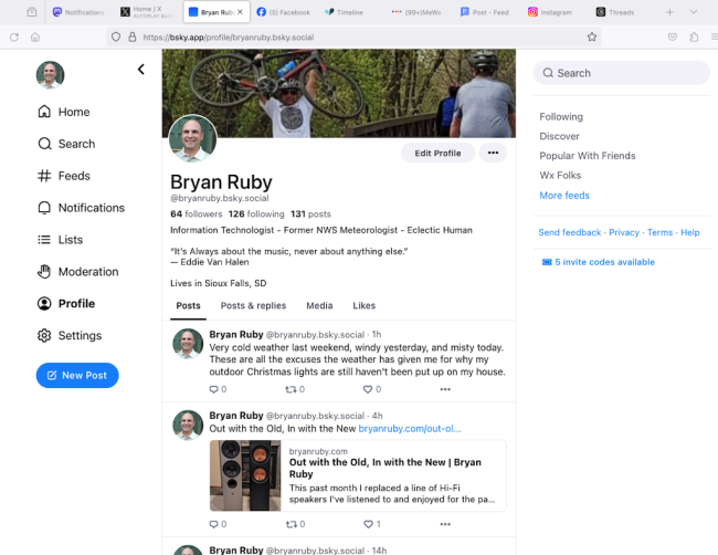 The Bluesky Profile of Bryan Ruby