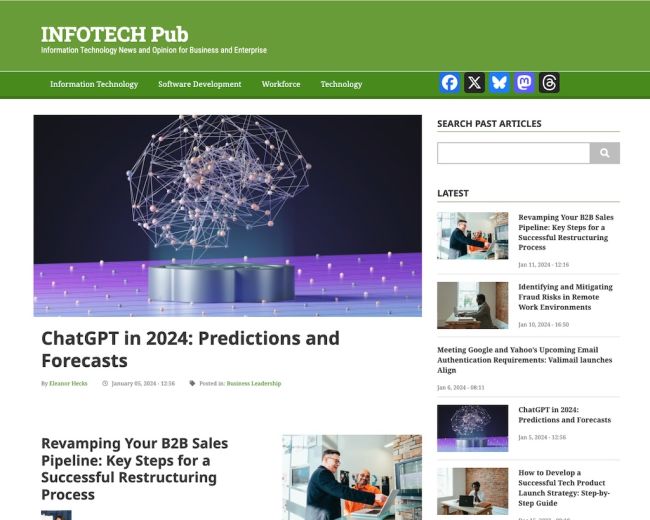 Screenshot of INFOTECH Pub
