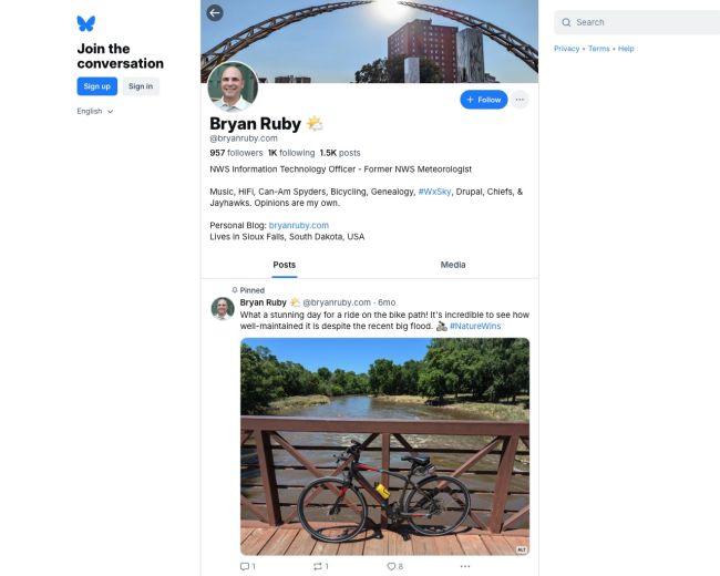Profile of Bryan Ruby on Bluesky