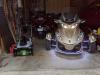 Snow blower and Spyder in the garage