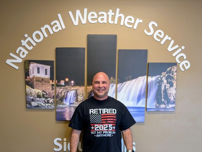 Bryan Ruby on his last day at the National Weather Service in Sioux Falls, SD